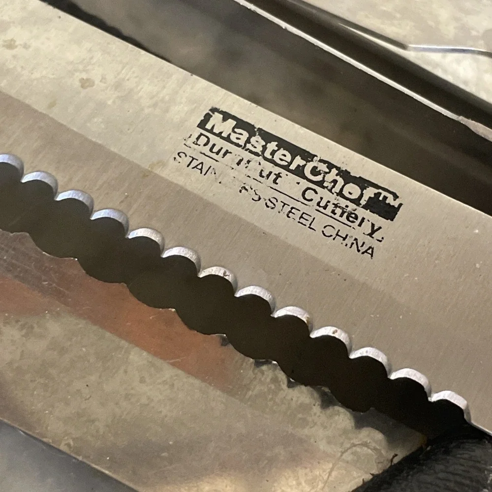 Mix Serrated Kitchen Knives Knife Wood‎ Handle Bread Fork Guacho MasterChef
